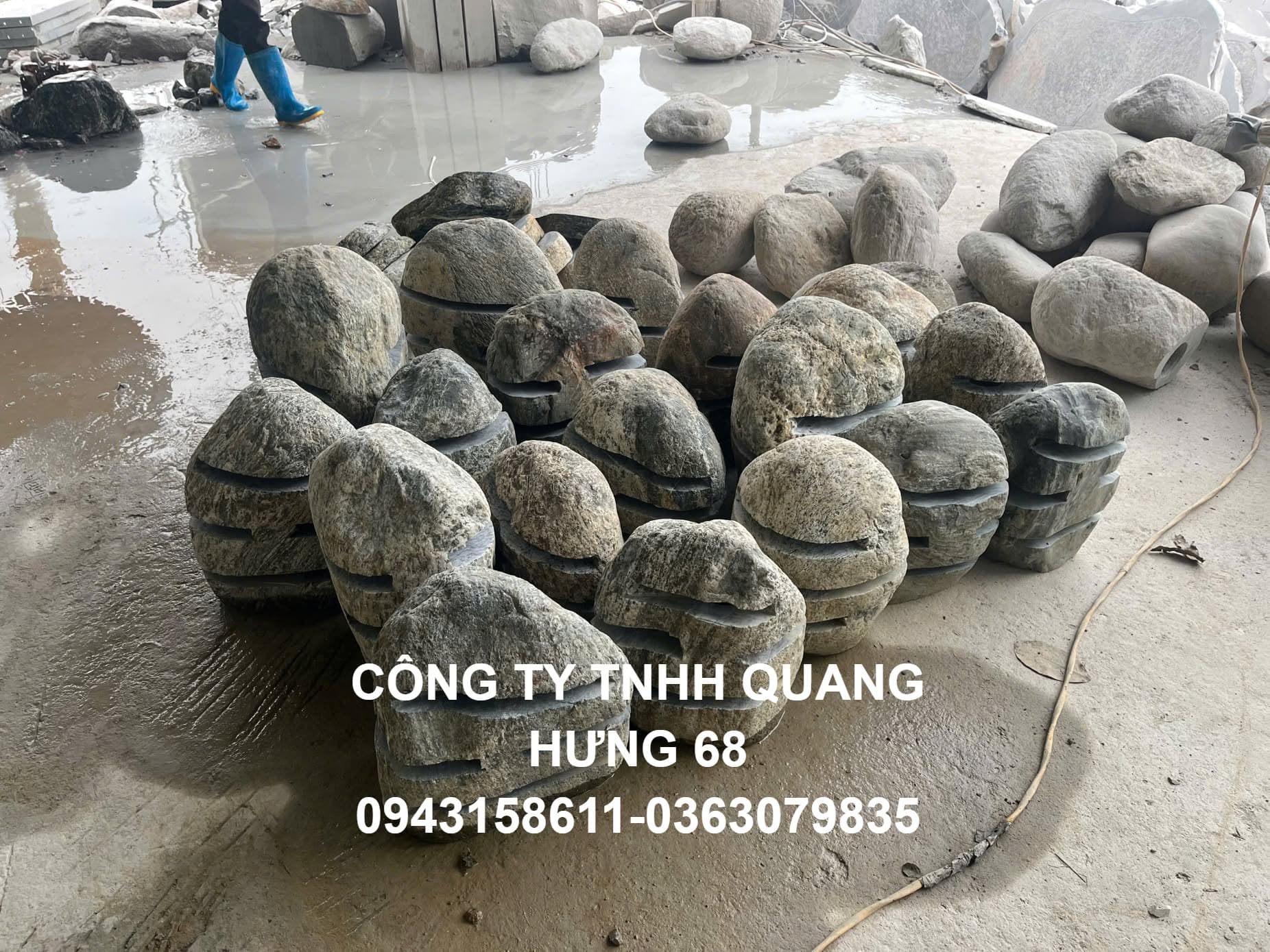 Đèn đá cuội