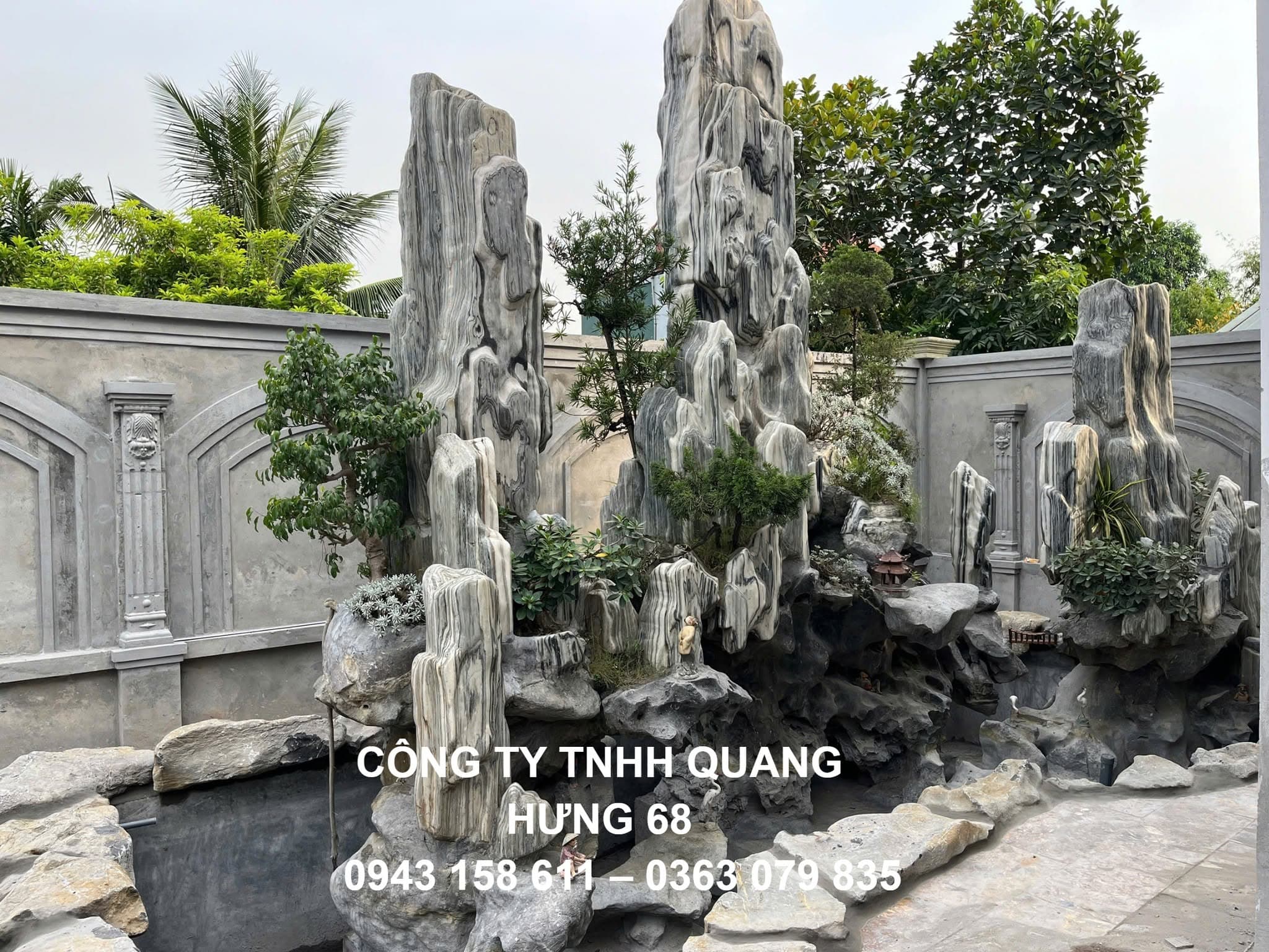 Sân vườn biệt thự & hồ koi